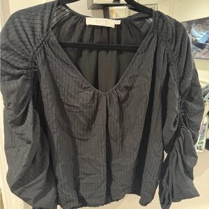 ASTR the Label black boho blouse